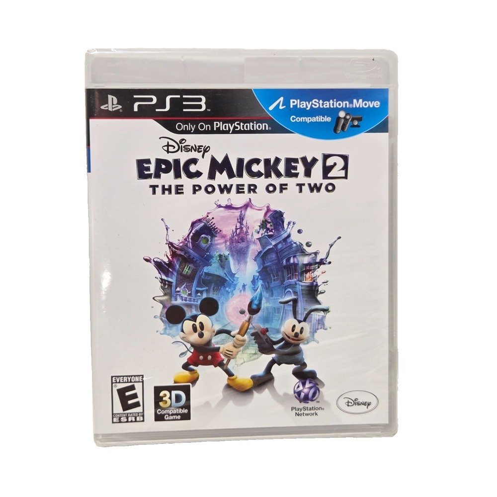 Epic Mickey 2: The Power of Two - Sony PlayStation 3 PS3 Video Game Disney